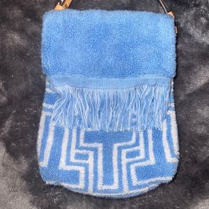 Tory Burch Terry Cloth Beachy Crossbody Small leather strap never used